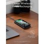 Anker Wireless Power Bank, 10000 mAh, 2 USB Ports, Black - A1617H11