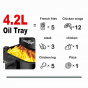 Sonifer Digital Air Fryer, 4.2L, 1400W, Black - SF-1010