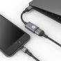 محول USB فئة C الى USB فئة A ادم ايلمنتس كاسا F13، قدرة 15 وات - رمادي