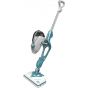 Black + Decker Water Tank Steam Mop Cleaner with Attachments, 1600 Watt, White and Blue - BHSM166DSM-GB