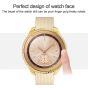 Dl3 Mobilak Bumper Diamond Case Compatible with Samsung Galaxy Watch 46mm, Gear S3 Frontier Case (NOT fit for -R770), Bling Crystal Diamonds PC Plastic Protector Case Cover Frame (Gold)