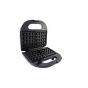 Waffle Maker, 750 Watt - Black