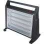 Zada Electric Heater, 4 Candles, 2000 Watt, Black - ZQH-175