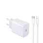 شاحن بكابل USB-C إلى لايتنينج، 20 وات - ابيض