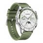 Huawei Watch GT 4 Smart Watch - Silver Case and  Green Strap with Warranty