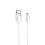 شاحن سيارة داوسين مع كابل مايكرو USB، قدرة 2.1 امبير، ابيض - TR-EA387WT