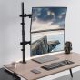 Worldlift Dual Arm Holder for 17 to 32 Inch Monitors - Black