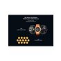 Infinix X Watch 3 GT, 1.53 Inch, Gold Case and Orange Strap - XW3GT