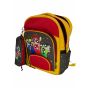Gharibo Bags School Backpack With Pencil Case For Girls, Powerpuff Girls Pattern - Red and Yellow