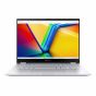 Asus VivoBook S14 Flip TN3402YA-LZ555W Laptop, AMD Ryzen 5 7430U, 512GB M.2 NVMe PCIe 3.0 SSD, 8GB RAM, 14 Inch, WUXGA, 60Hz, AMD Radeon Graphics, Windows 11 - Cool Silver with ASUS Pen SA200H-MPP1.51