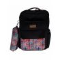 Gharibo Bags School Backpack With Pencil Case For Boys, Fabric Pattern - Black