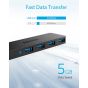 Anker Ultra Slim 3.0 USB Data Hub, 4 Ports - Black 