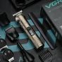 VGR Rechargeable Hair Trimmer, Dry, Gold - V-110