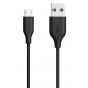 Anker Micro USB Charging and Data Transfer Cable, 3ft, Black - A8132H12