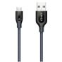 Anker PowerLine+ Micro USB Cable, 3ft, Grey - A8142HA1