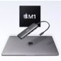موزع USB فئة C انكر 332، خمسة في واحد، اسود - A8355H11