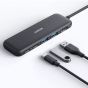 موزع USB فئة C انكر 332، خمسة في واحد، اسود - A8355H11