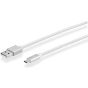 كابل مايكرو USB اتش بي، 1 متر، فضي - HP041GBSLV1TW