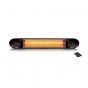 Veito Electric Wall Mounted Heater with Remote Control, 2500 Watt - Black