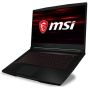 MSI GF63 Thin 10UD Gaming Laptop, Intel Core i7-10750H, 15.6 Inch FHD, 144Hz, 1TB HDD and 256GB SSD, 16GB RAM, NVIDIA RTX 3050 Ti Max-Q 4GB, Windows 10 - Black