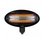 Tornado Wall Mounted Halogen Electric Heater, 3 Candles, 2000 Watt, Black- THH-2000W