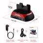 Tccmebius Hard Drive Docking Station and Card Reader, Black and Red - TCC-S862-US