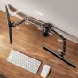 ErGear Dual Arm Holder for 13 to 32 Inch Monitors, Black - EGCM1