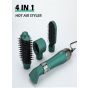 VGR 4 In 1 Hair Dryer, 1000 Watt, 2 Temperatures, Green- V-493