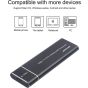 Aimos USB-C 3.1 to M.2 Nvme SSD Enclosure External Adapter, 10 Gbps, Black - ‎AIMOSHDISK-B