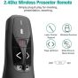 Elevea Wireless Laser Remote Control, Black - R400