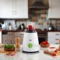 Braun Countertop Blender with Chopper and Grinder, 1.5 Liters, 500 Watt, White-JB0123WH