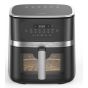 Black And White Digital Air Fryer, 7.5 Liters, 1800 Watt, Black and Silver- AF075SDW