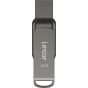 Lexar JumpDrive D400 USB-C and USB 3.1 Flash Drive, 64GB - Grey