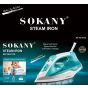 Sokany Steam Iron, 380 ml, 2200 Watt, Blue and white - ‪SK-YD-2116‬‬