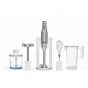 Tank Hand Blender with Attachments, 500ml, 1200 Watt, White and Silver- CM-6004