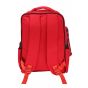 Gharibo Bags School Backpack With Pencil Case For Girls, Cross Lines Pattern - Red