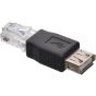 Connector Network Rj45 Male Usb Female - Black