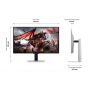 شاشة العاب سامسونج اوديسي G8 G80SD، حجم 32 بوصة 4K UHD OLED، معدل تحديث 240 هرتز، فضي - LS32DG800SUXEN