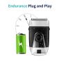 VGR Electric Shaver, Wet and Dry, Black - V-307