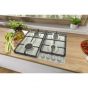 Gorenje Built-in Gas Hob, 60cm, 4 Burners, Stainless Steel - G641EX
