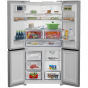 Beko No Frost Side By Side Refrigerator, 624 Liters, Titanium Inox - GNE134626ZXH, with Blender, 1.5 Liters, 600 Watt - TBN 62608 W