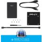 PNY Accessories Kit for Internal SSD and HDD 2.5 Inch Drives - Black