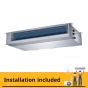 Carrier Class iCool Pro Split Concealed Air Conditioner, 7.5 HP, Cooling and Heating- 42QDMT60