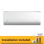 Midea Split Air Conditioner, 2.25 Hp, Cooling And Heating, White- MSCT-18HR
