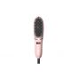 Stanvi Mini Digital Ceramic Tourmaline Hair Straightener Brush with Attachments, 200C Degrees - Pink