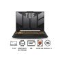 لاب توب جيمنج اسوس تي يو اف A15 FA507NU-LP125W ، ايه ام دي رايزن R5-7535HS، هارد SSD سعة 512 جيجا، 8 جيجا رام، شاشة مقاس 15.6 بوصة بدقة FHD بمعدل تحديث 144 هرتز، كارت شاشة نفيديا جي فورس RTX 4050 سعة 6 جيجا، ويندوز 11 - رمادي