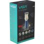 VGR Rechargable Hair Trimmer, Blue and Gold- V-162