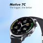 ساعة سمارت ريفرسونج موتيف 7C، مقاس 1.52 بوصة، هيكل وسوار اسود - SW71