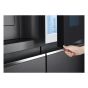 LG No Frost Refrigerator with Inverter Motor, 635 Liters, Black - GC-X257CQHS
