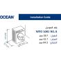 Ocean Front Load Washing Machine, 8Kg, Silver - WFO1081WLS